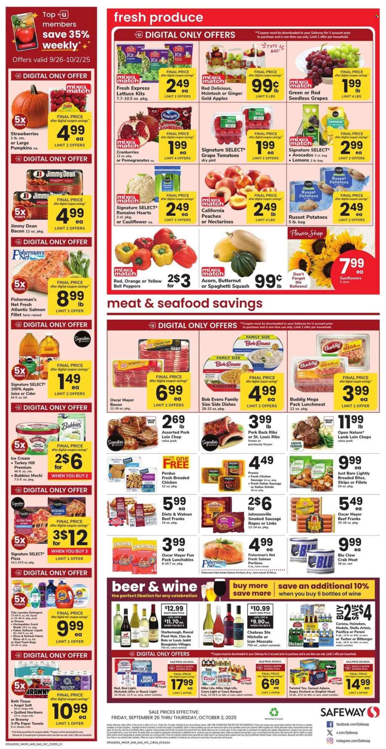 Safeway ad - 09/26/2025 - 10/02/2025. Page 2