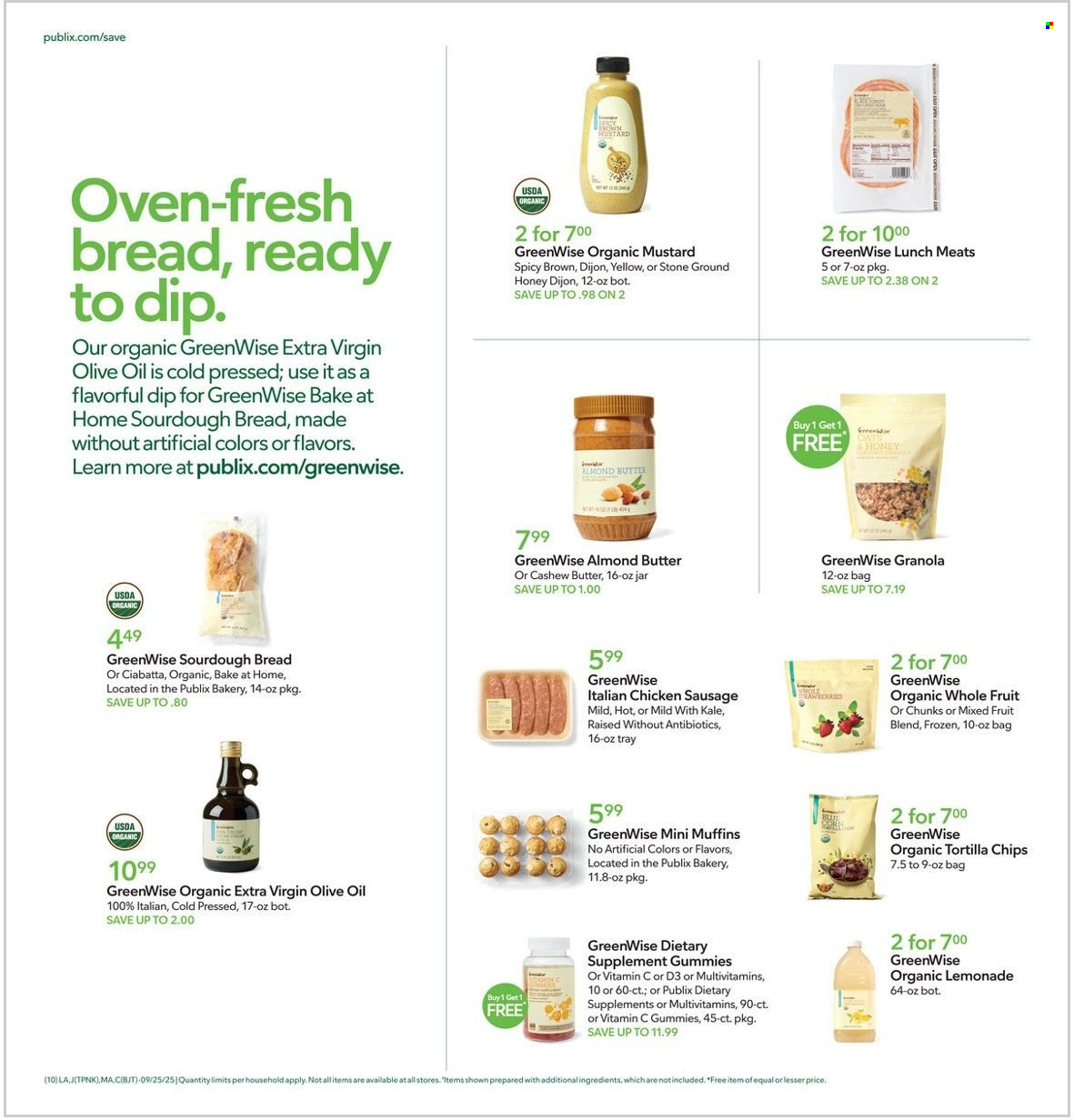 Publix ad - 09/25/2025 - 10/01/2025. Page 10