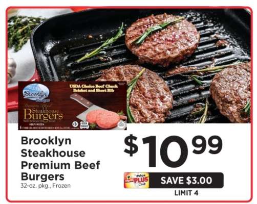 Brooklyn Steakhouse Premium Beef Burgers