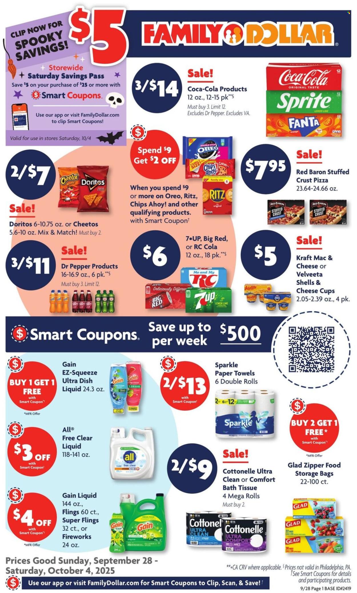 Family Dollar ad - 09/28/2025 - 10/04/2025. Page 1