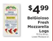 BelGioioso Fresh Mozzarella Logs