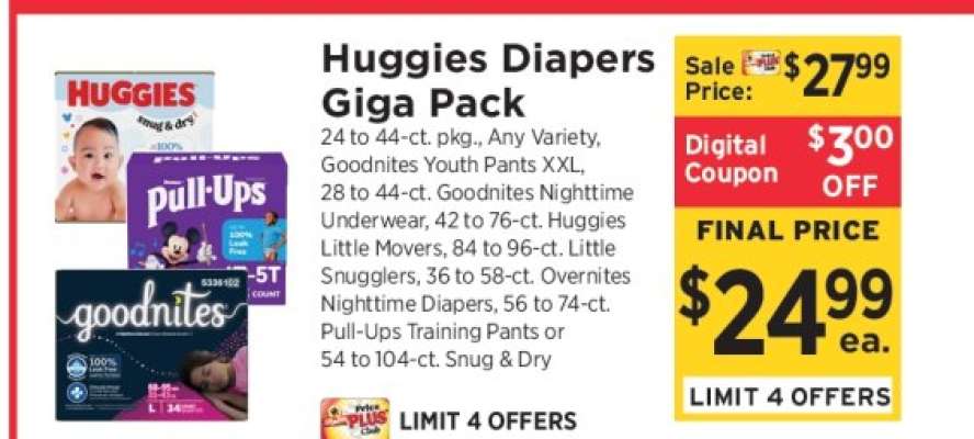 Huggies Diapers Giga Pack