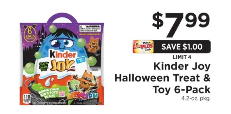 Kinder Joy Halloween Treat & Toy 6-Pack
