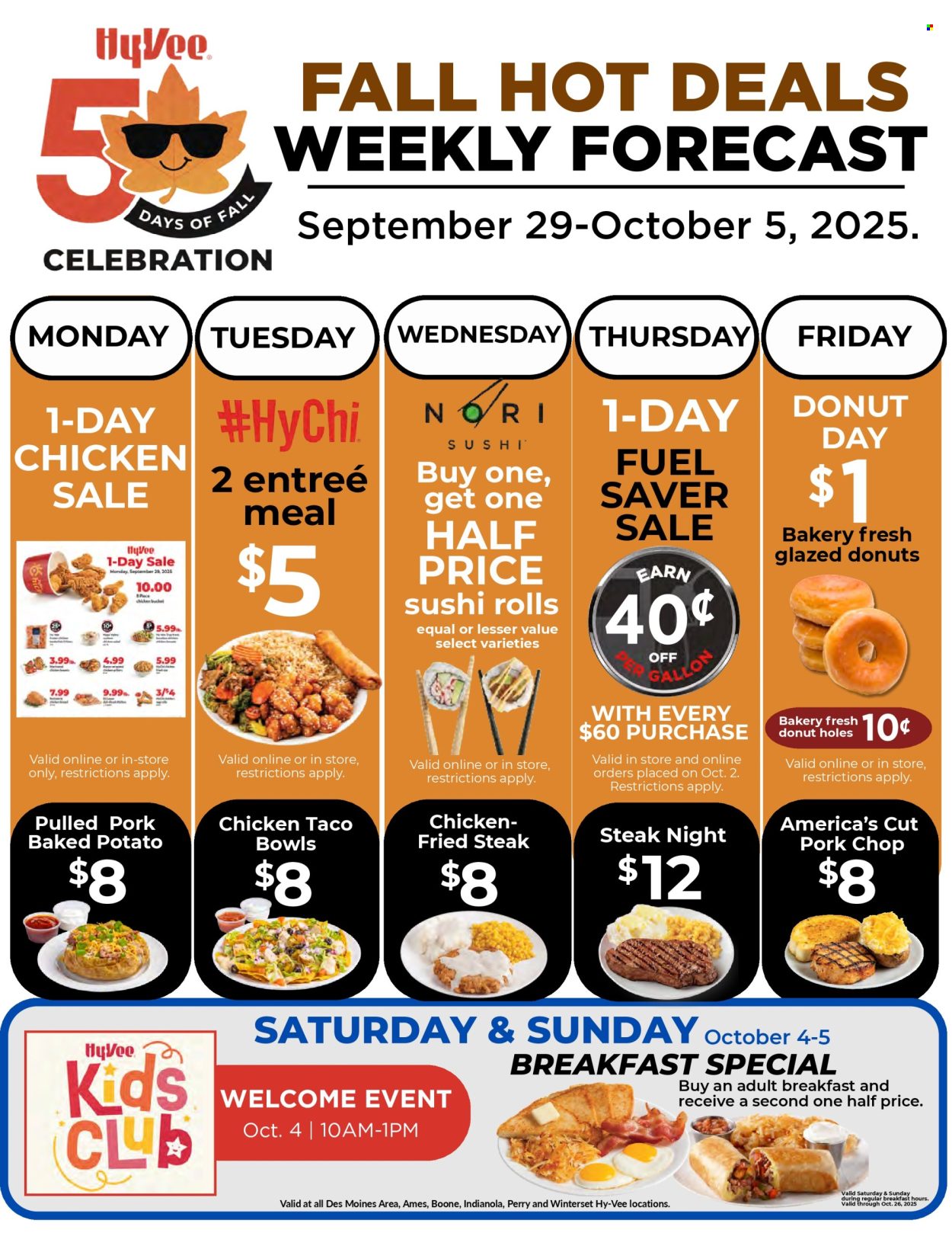 Hy-Vee ad - 09/29/2025 - 10/05/2025. Page 1