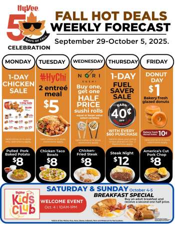 Hy-Vee Flyer - 09/29/2025 - 10/05/2025.