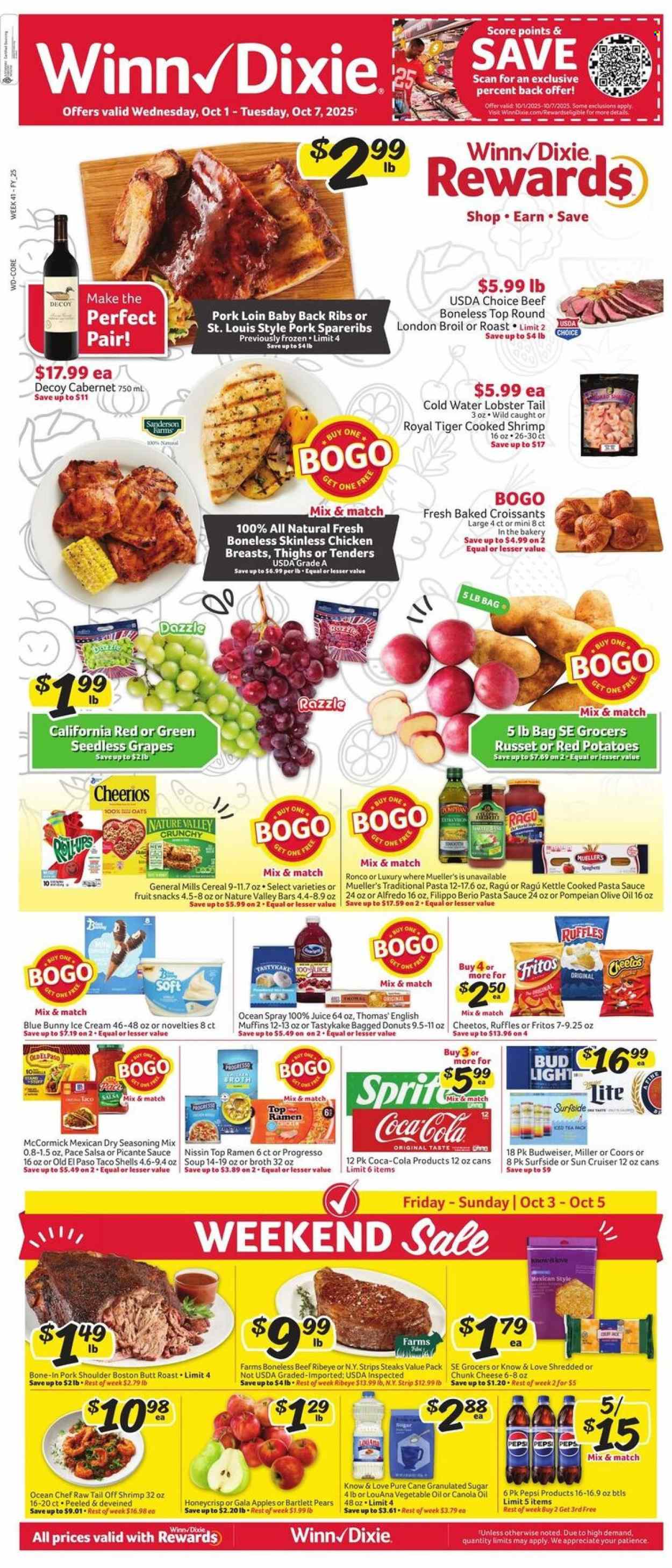 Winn Dixie ad - 10/01/2025 - 10/07/2025. Page 1