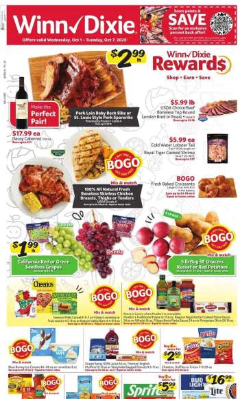 Winn Dixie Flyer - 10/01/2025 - 10/07/2025.