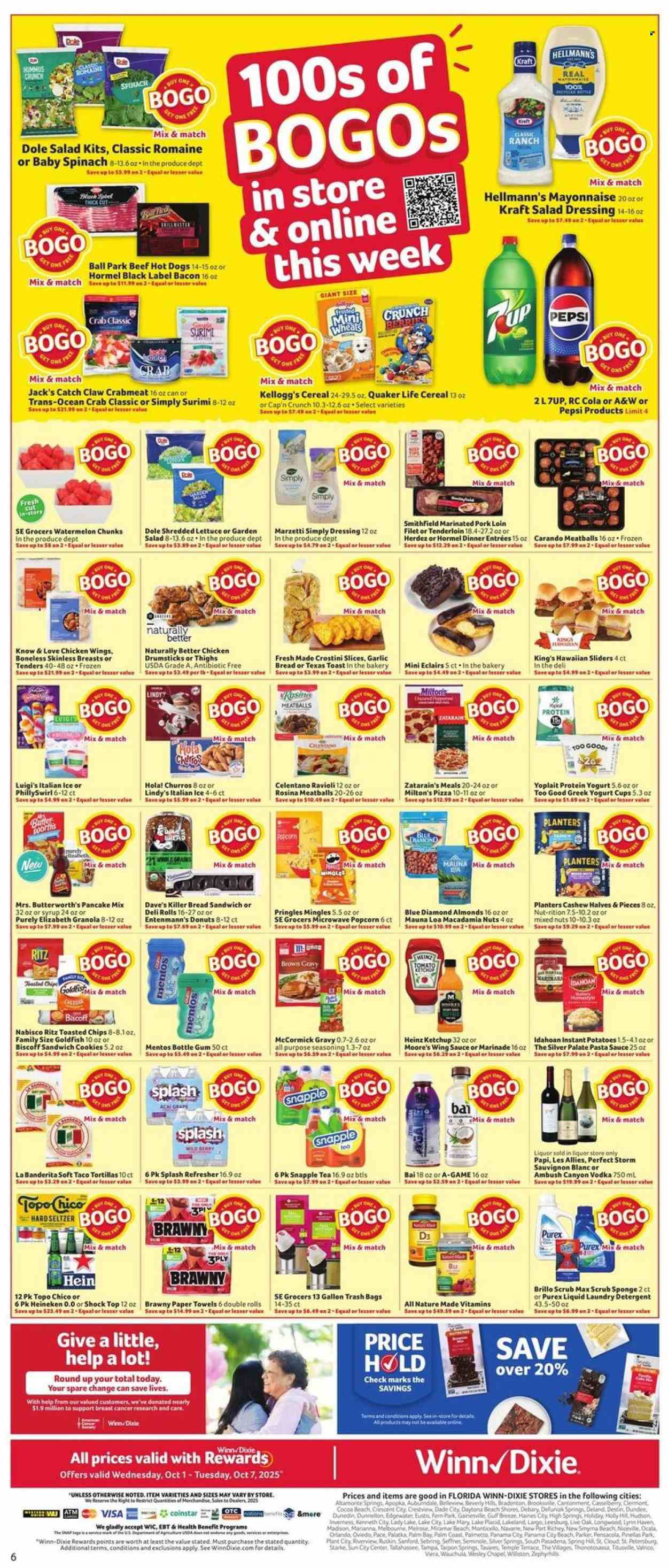 Winn Dixie ad - 10/01/2025 - 10/07/2025. Page 6