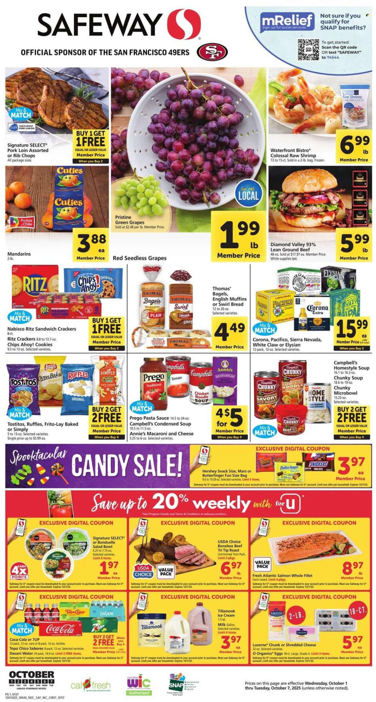 Safeway ad - 10/01/2025 - 10/07/2025. Page 1