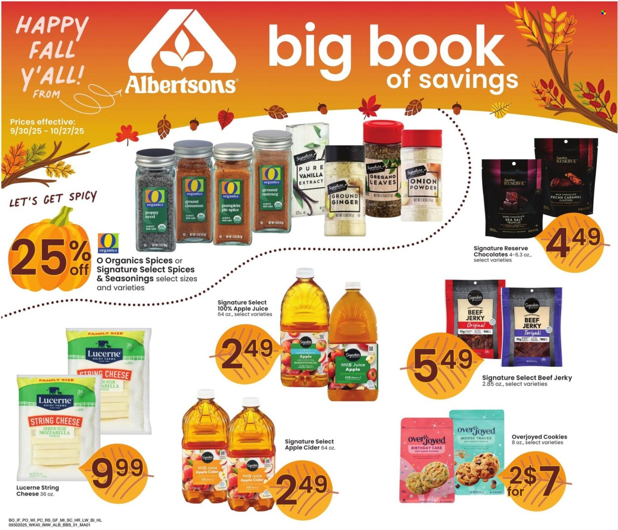 Albertsons ad - 09/30/2025 - 10/27/2025. Page 1