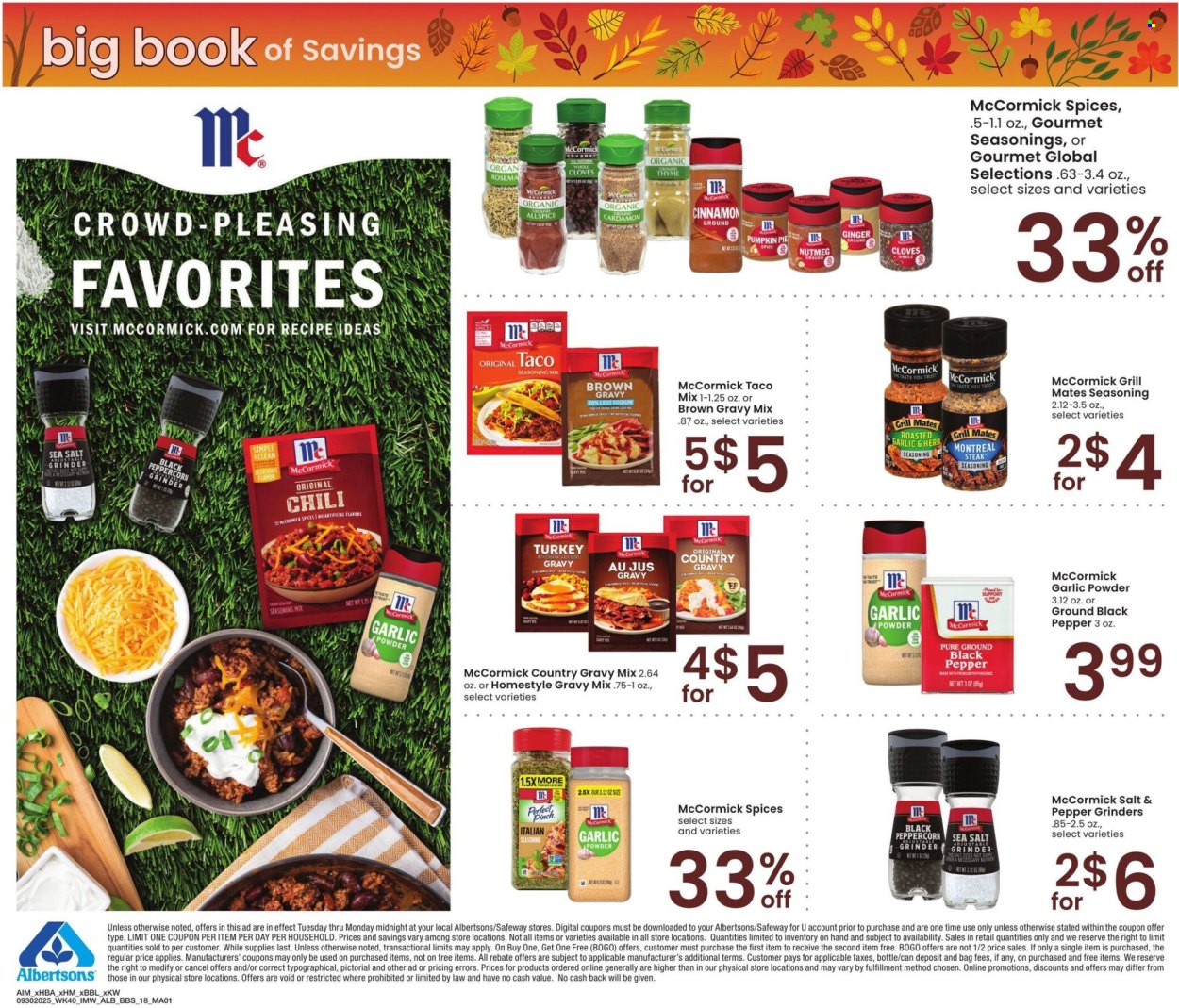 Albertsons ad - 09/30/2025 - 10/27/2025. Page 18