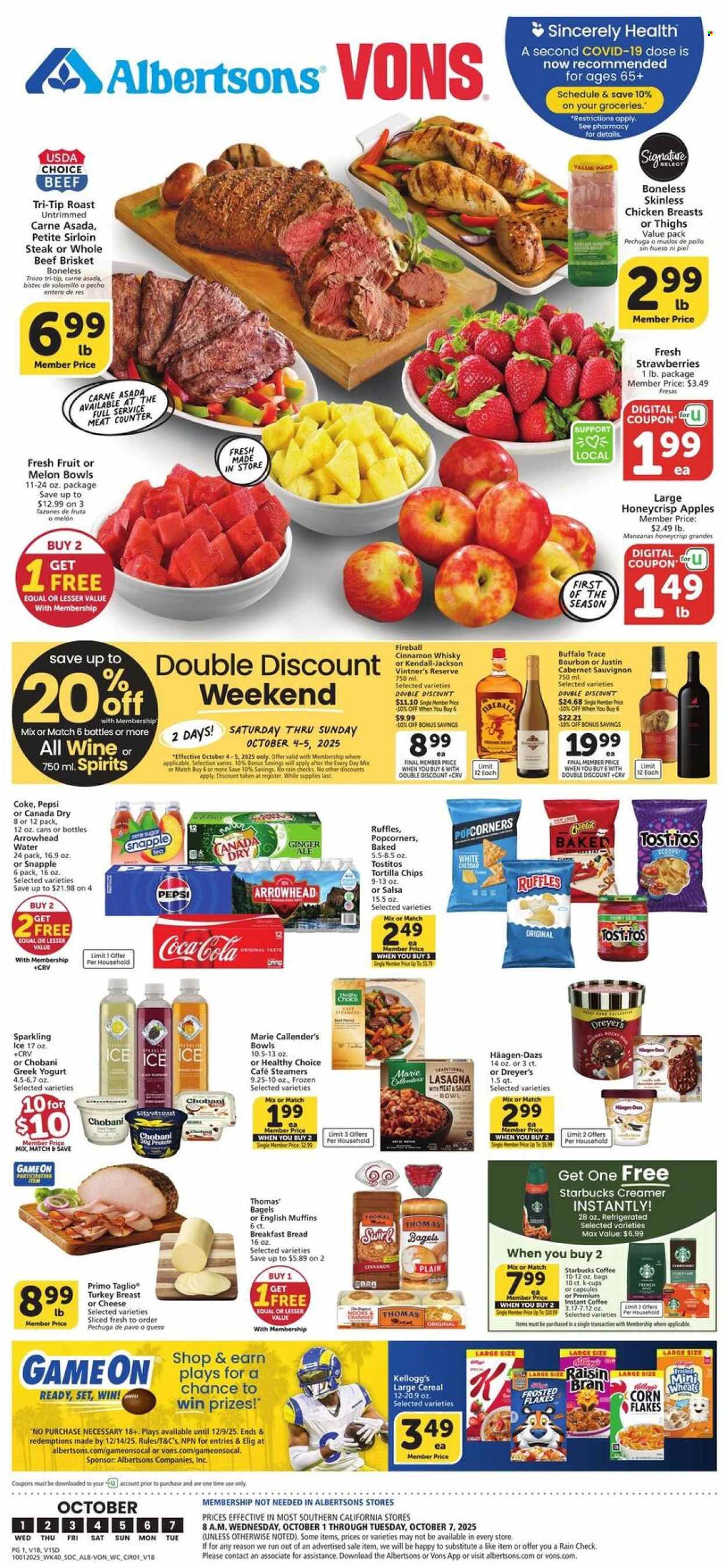 Albertsons ad - 10/01/2025 - 10/07/2025. Page 1