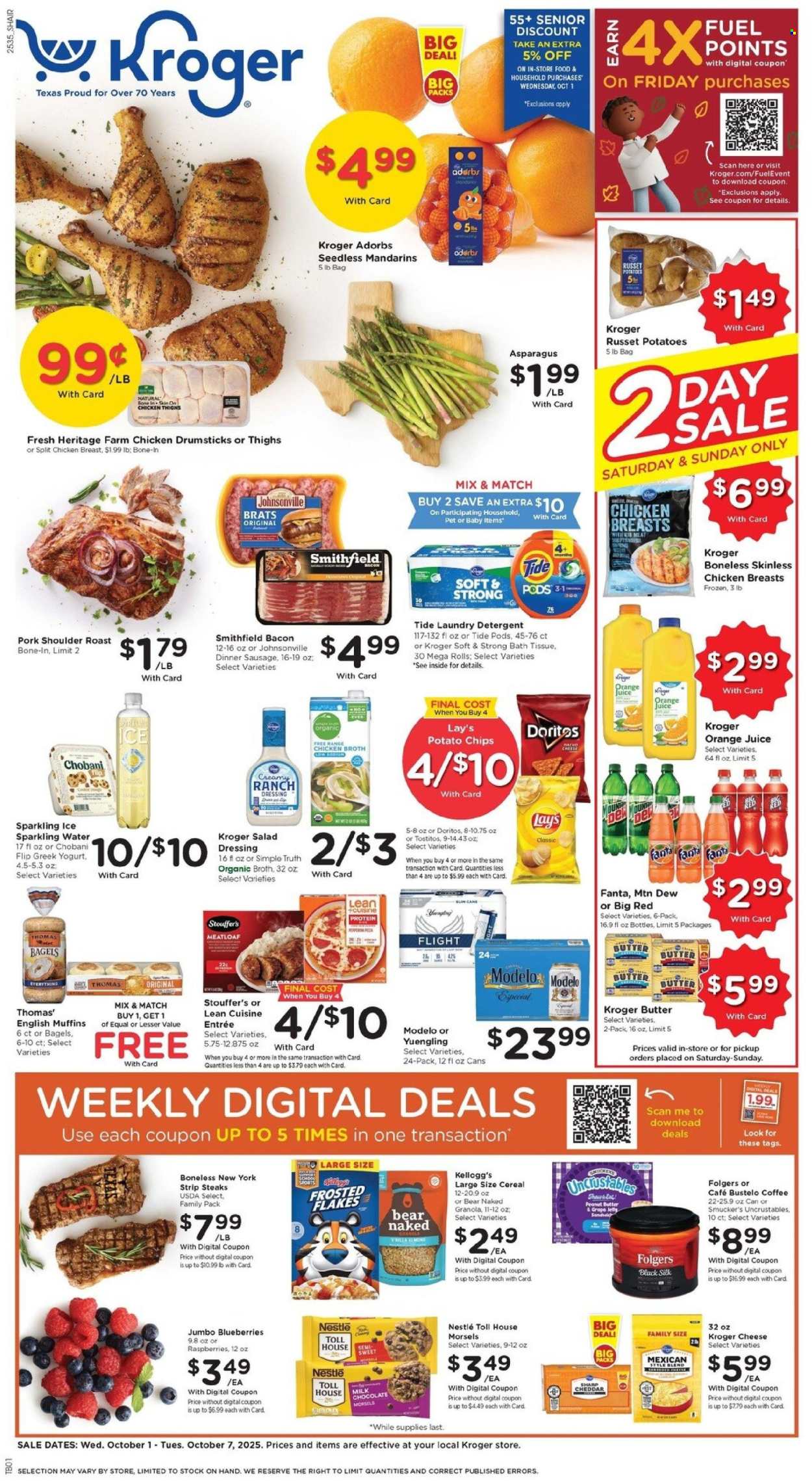 Kroger ad - 10/01/2025 - 10/07/2025. Page 1