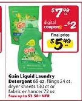 Gain Liquid Laundry Detergent