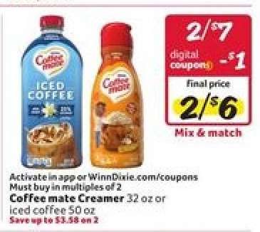 Coffee-mate Creamer or Iced Coffee