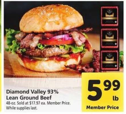 Diamond Valley 93% Lean Ground Beef