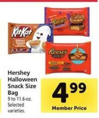 Hershey Halloween Snack Size Bag