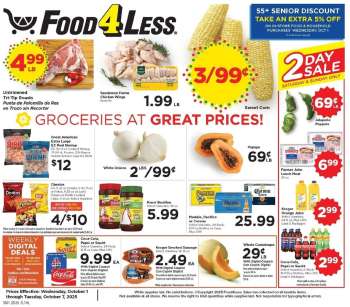 thumbnail - Food 4 Less Ad - Weekly Ad