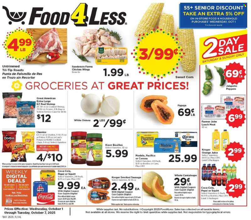 Food 4 Less Flyer - 10/01/2025 - 10/07/2025.