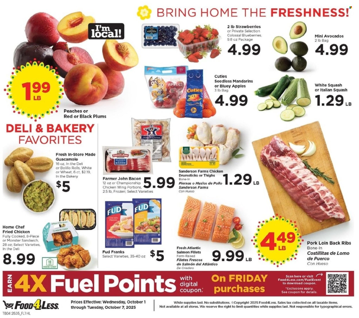 Food 4 Less ad - 10/01/2025 - 10/07/2025. Page 4