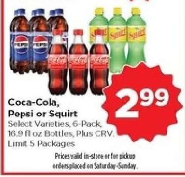 Coca-Cola, Pepsi or Squirt