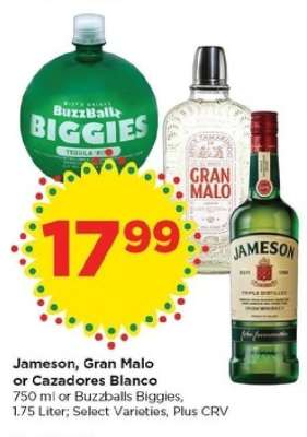 Jameson, Gran Malo or Cazadores Blanco