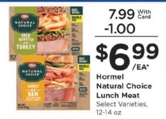 Hormel Natural Choice Lunch Meat