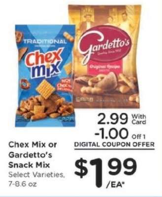 Chex Mix or Gardetto's Snack Mix
