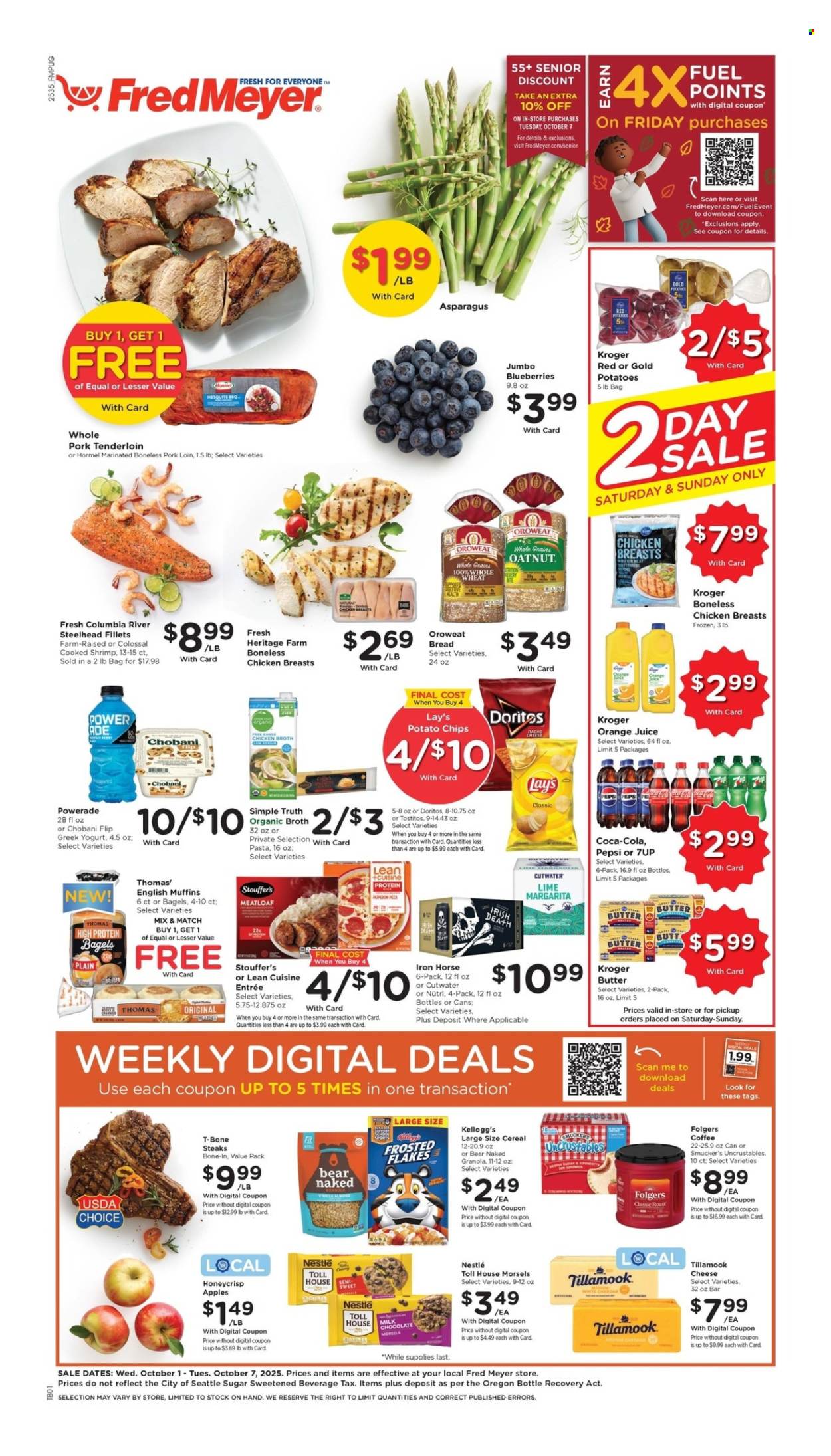 Fred Meyer ad - 10/01/2025 - 10/07/2025. Page 1