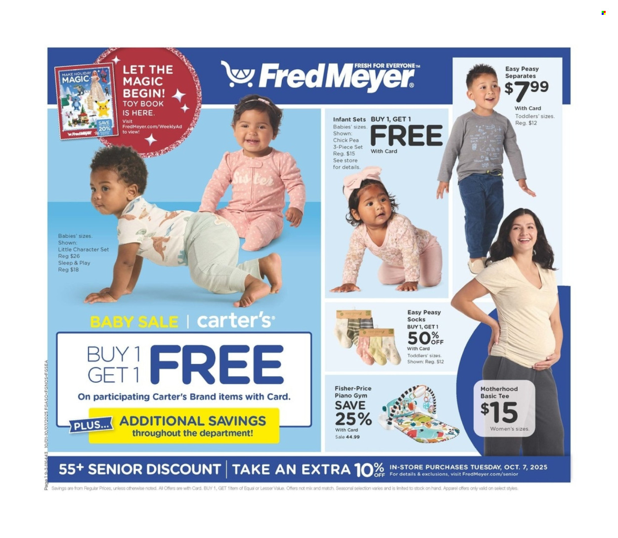 Fred Meyer ad - 10/01/2025 - 10/07/2025. Page 1