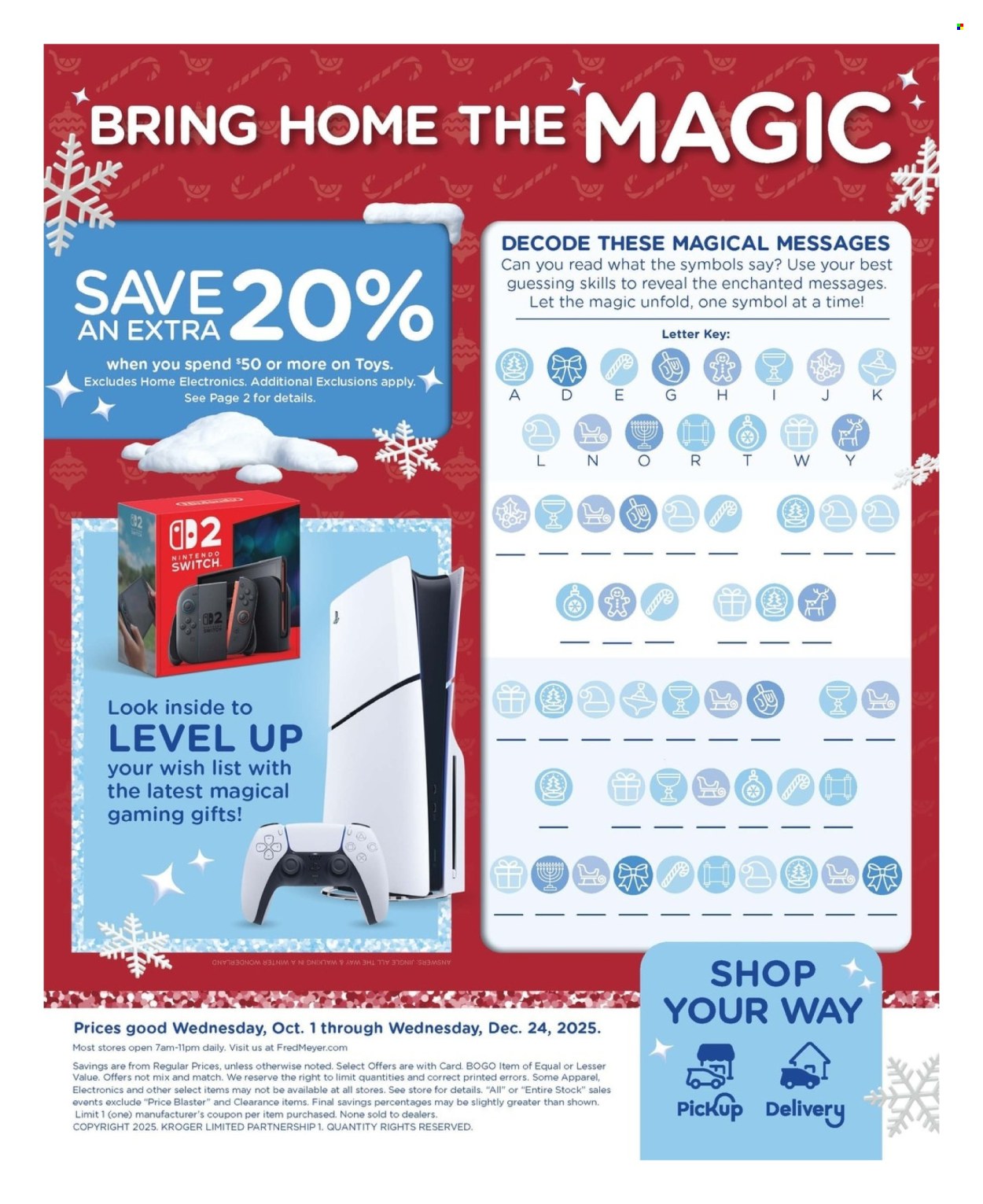 Fred Meyer ad - 10/01/2025 - 12/24/2025. Page 52