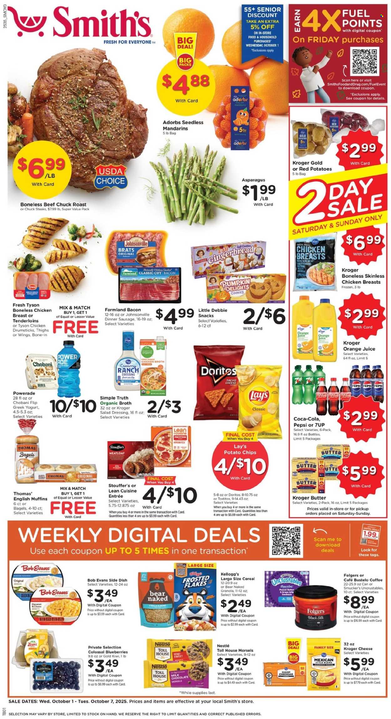 Smith's ad - 10/01/2025 - 10/07/2025. Page 1