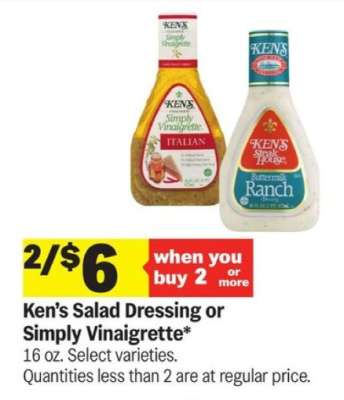 Ken's Salad Dressing or Simply Vinaigrette