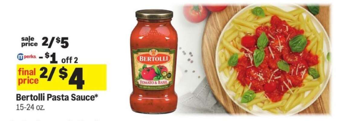 Bertolli Pasta Sauce