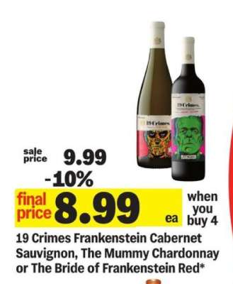 19 Crimes Frankenstein Wines