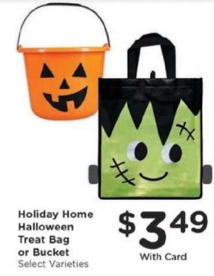 Holiday Home Halloween Treat Bag or Bucket
