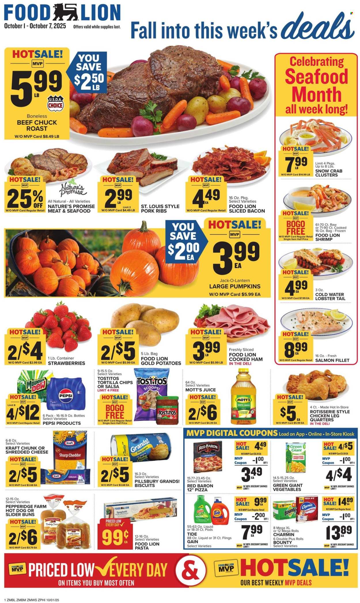 Food Lion ad - 10/01/2025 - 10/07/2025. Page 1