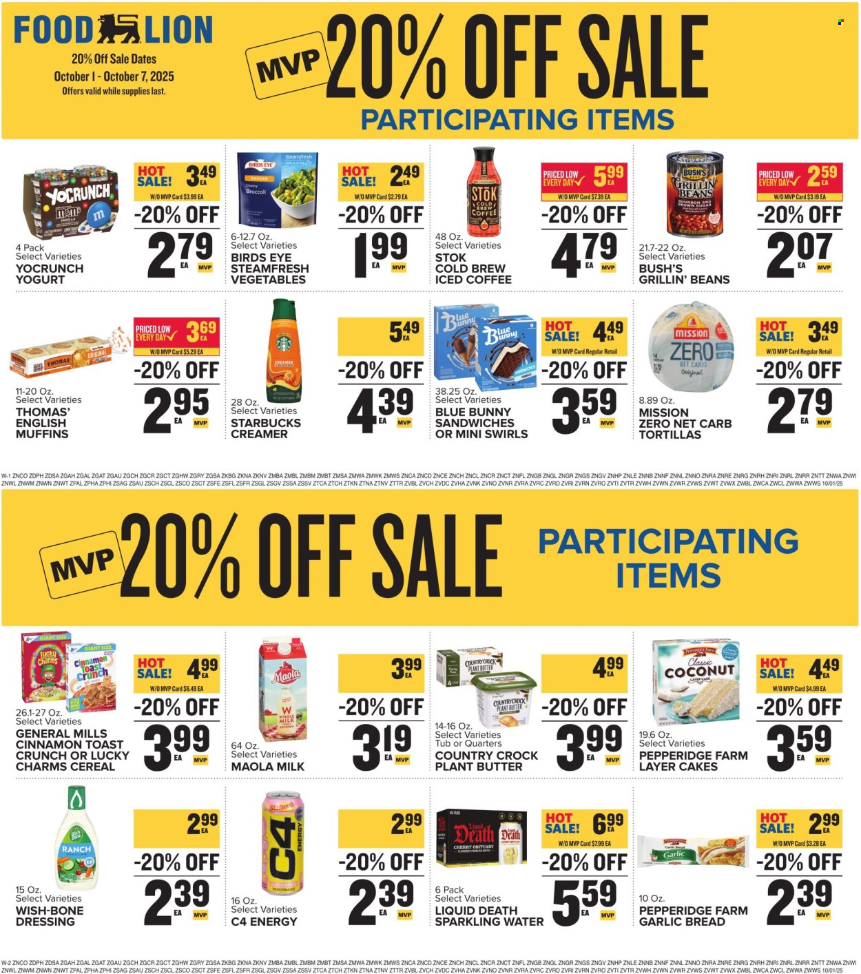Food Lion ad - 10/01/2025 - 10/07/2025. Page 9