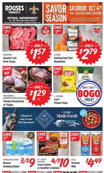 Rouses Markets Flyer - 10/01/2025 - 10/08/2025.