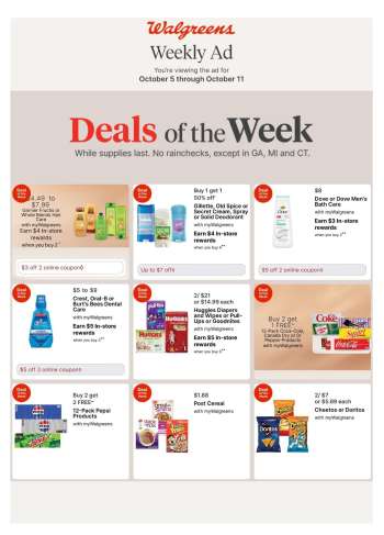 Walgreens Flyer - 10/05/2025 - 10/11/2025.