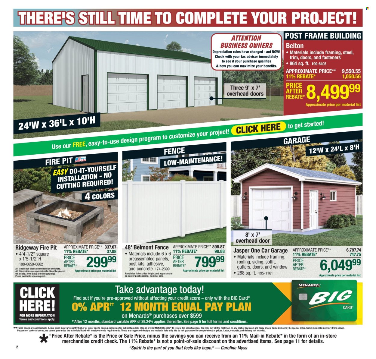 Menards ad - 10/02/2025 - 10/12/2025. Page 3