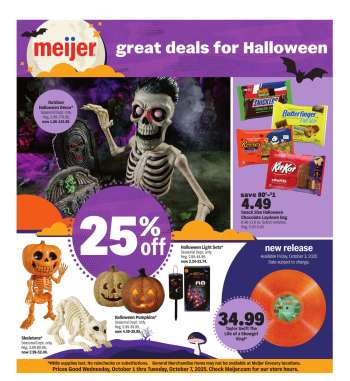 Meijer Flyer - 10/01/2025 - 10/07/2025.