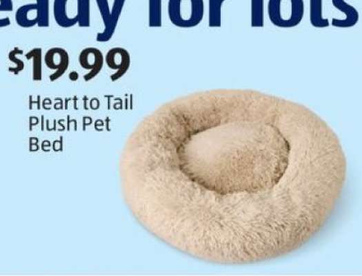 Heart to Tail Plush Pet Bed