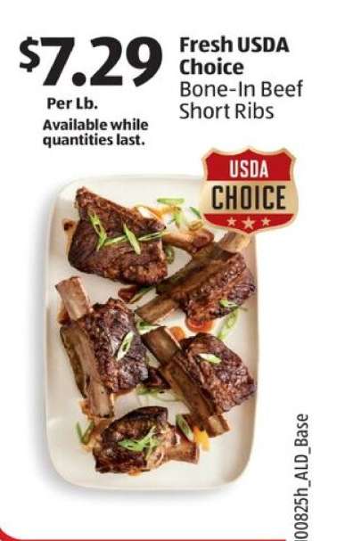 Fresh USDA Choice Bone-In Beef Short Ribs