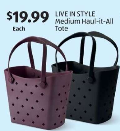 LIVE IN STYLE Medium Haul-it-All Tote