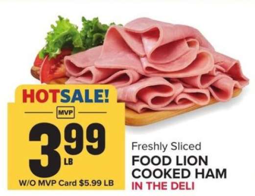 FOOD LION COOKED HAM