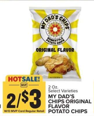 MY DAD’S CHIPS ORIGINAL FLAVOR POTATO CHIPS