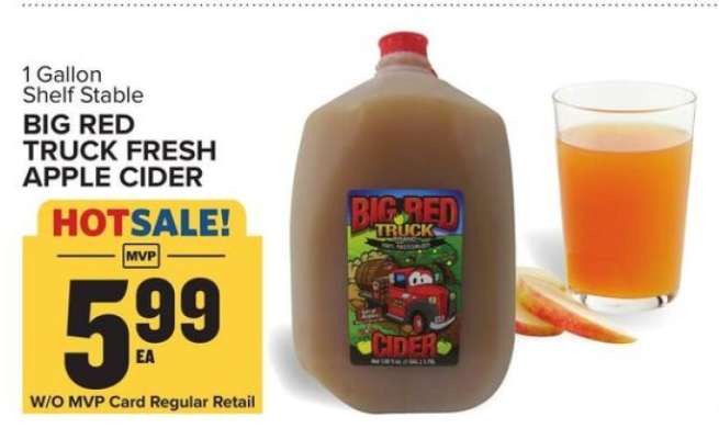 Big Red Truck Fresh Apple Cider