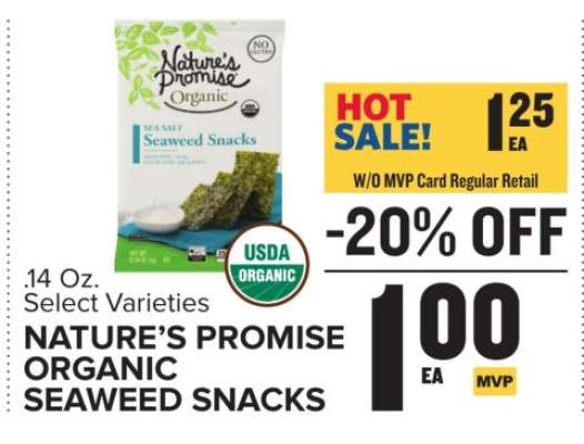 Nature’s Promise Organic Seaweed Snacks