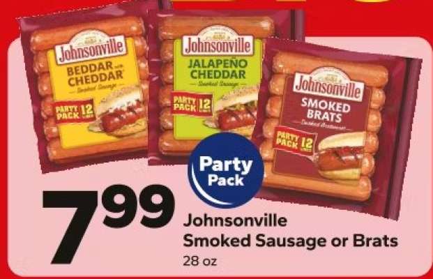 Johnsonville Smoked Sausage or Brats